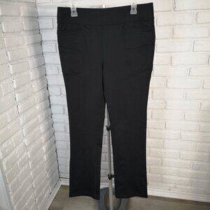 2 Pair of Athletic Works Dri More Slim Ladies Size Large Black / Grey Pants